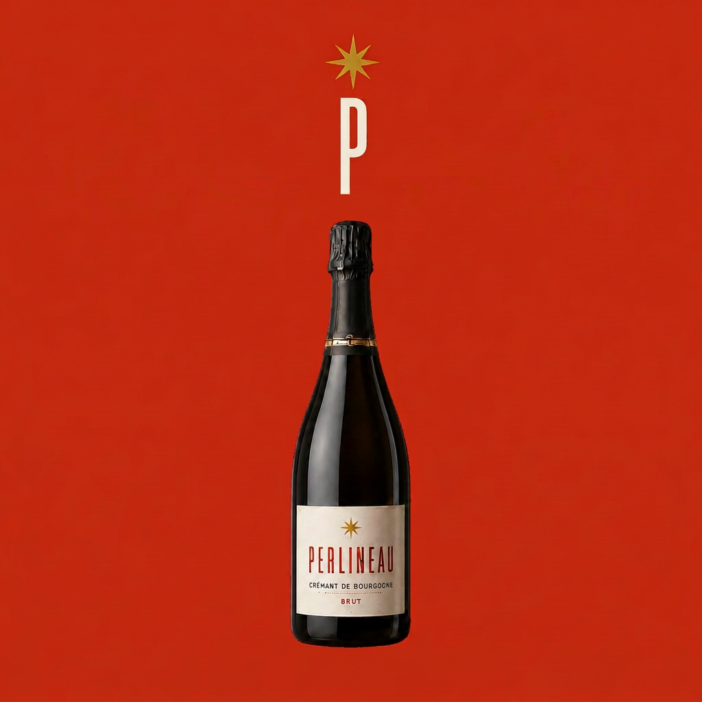 Perlineau Crémant de Bourgogne Brut bottle